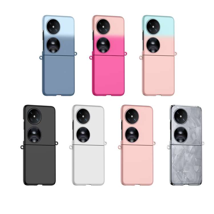 For Huawei Pocket 2 Gradient Color Skin Feel PC Full Coverage Shockproof Phone Case(White)
