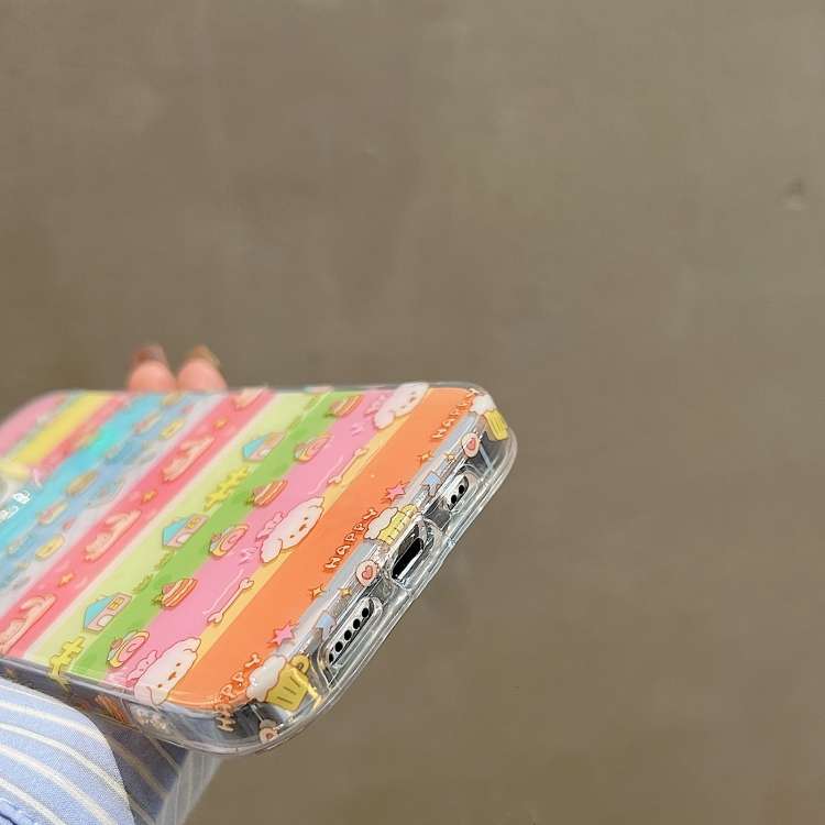 For iPhone 14 Pro Double Sided IMD Full Coverage TPU Phone Case(Cake House Cat)