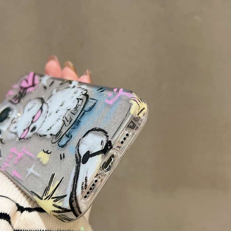 For iPhone 14 Pro Max Double Sided IMD Full Coverage TPU Phone Case(Dachshund Bow Cat)