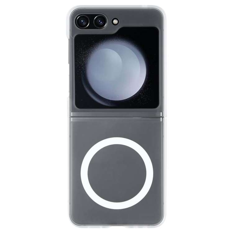For Samsung Galaxy Z Flip5 MagSafe All-Inclusive Shockproof PC Phone Case(Transparent)