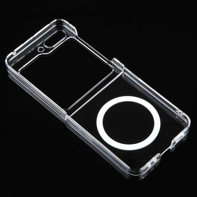For Samsung Galaxy Z Flip5 MagSafe All-Inclusive Shockproof PC Phone Case(Transparent)