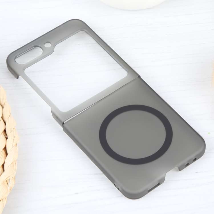 For Samsung Galaxy Z Flip5 MagSafe All-Inclusive Shockproof PC Phone Case(Frosted Black)