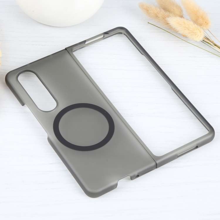 For Samsung Galaxy Z Fold4 MagSafe All-Inclusive Shockproof PC Phone Case(Frosted Black)