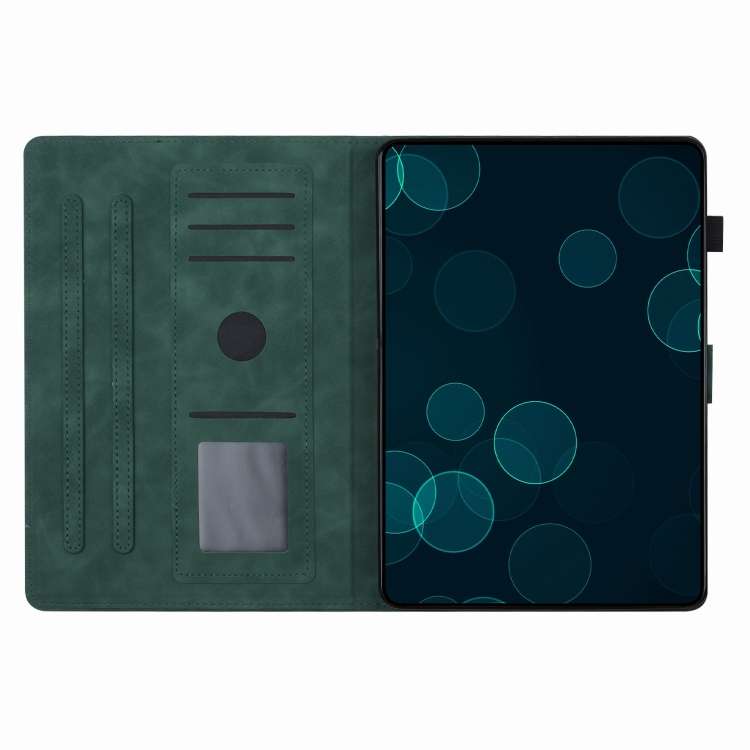 For Xiaomi Redmi Pad Coconut Tree Embossed Smart Leather Tablet Case(Green)