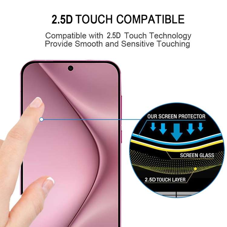 For Huawei Pura 70 Full Glue Screen Tempered Glass Film