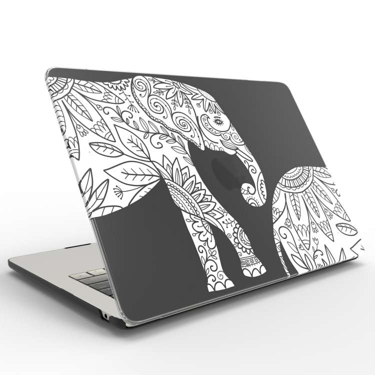 For MacBook Air 13.6 M2 A2681 / M3 A3113 UV Printed Pattern Laptop Frosted Protective Case(DDC-864)