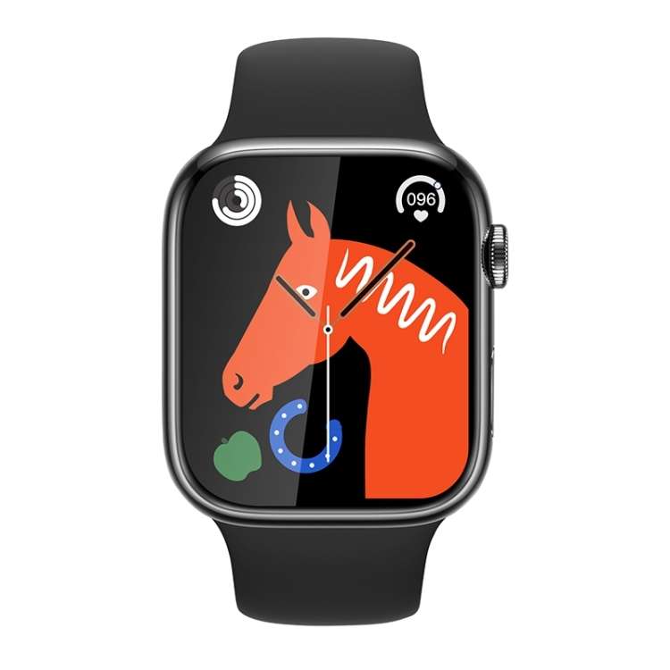 ZGA W03 2.03 inch Screen Seconds Hand BT Call Smart Watch, Support Heart Rate / AI Voice Assistant