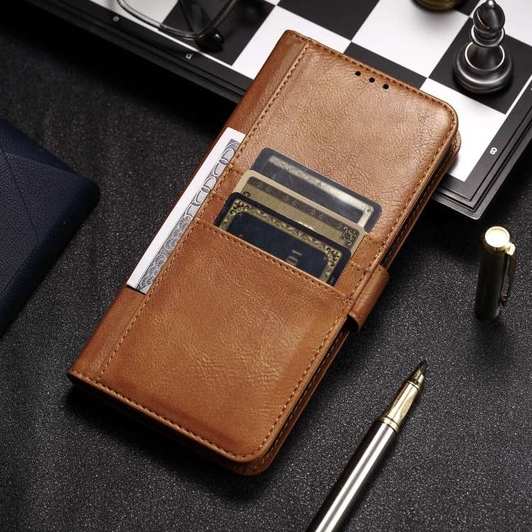 For Motorola Moto G Power 2024 Simple 6-Card Wallet Leather Phone Case(Brown)