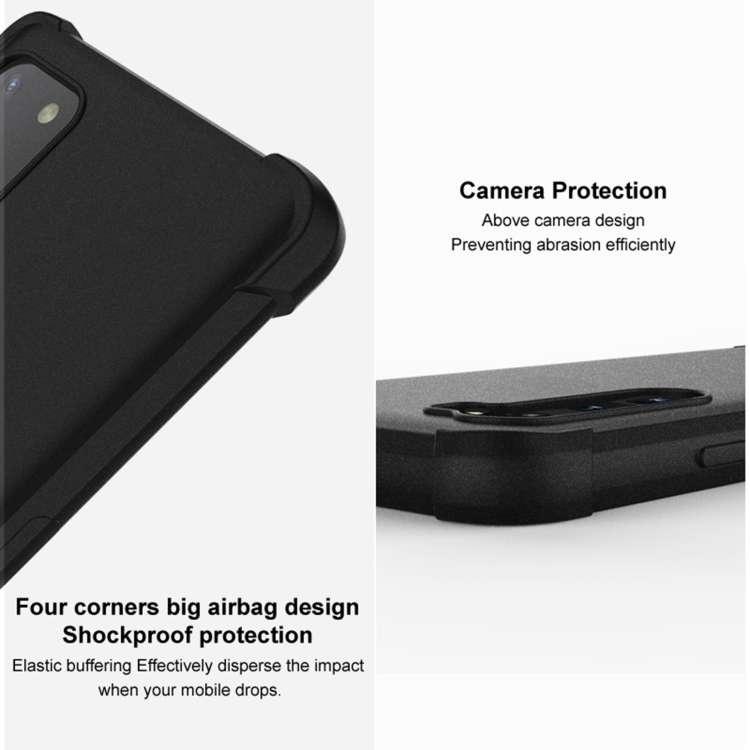 For Huawei nova 12i / Enjoy 70 Pro imak Shockproof Airbag TPU Phone Case(Matte Black)