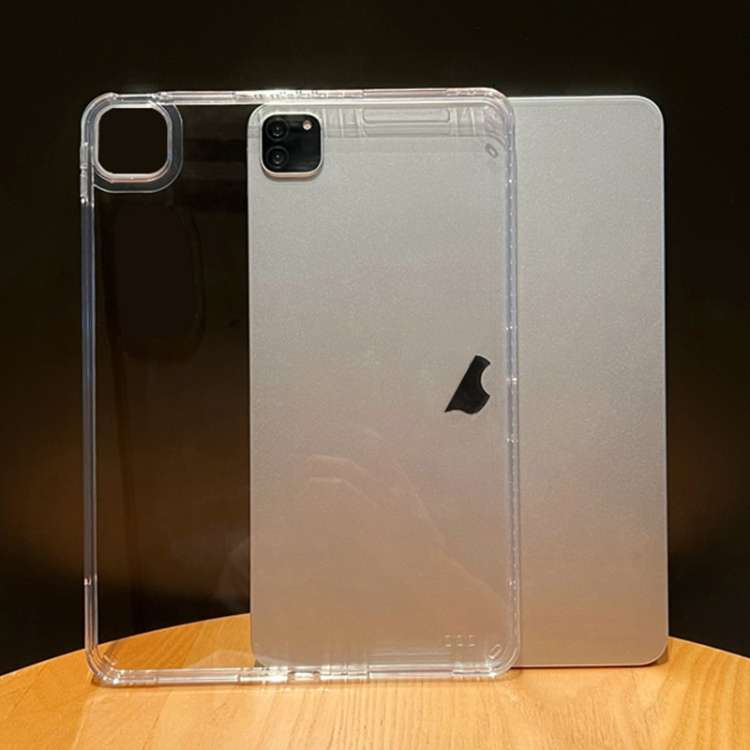 For iPad 10.2 2021/2020/2019 Suck Pen Clear Acrylic Tablet Case(Transparent)