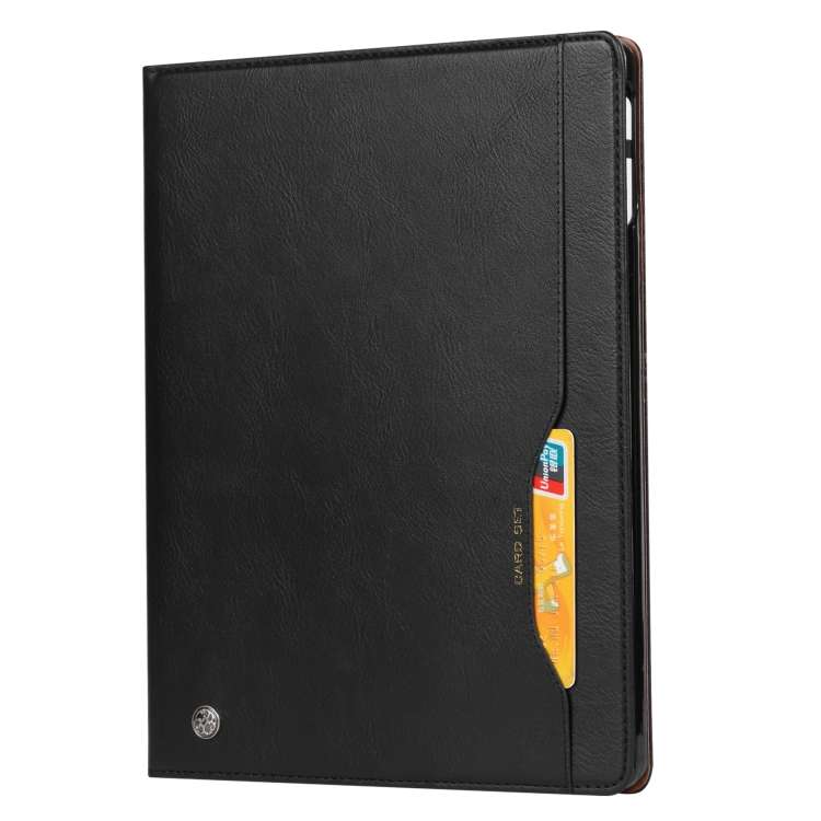 For iPad Pro 13 2024 Knead Skin Texture Horizontal Flip Leather Smart Tablet Case(Black)