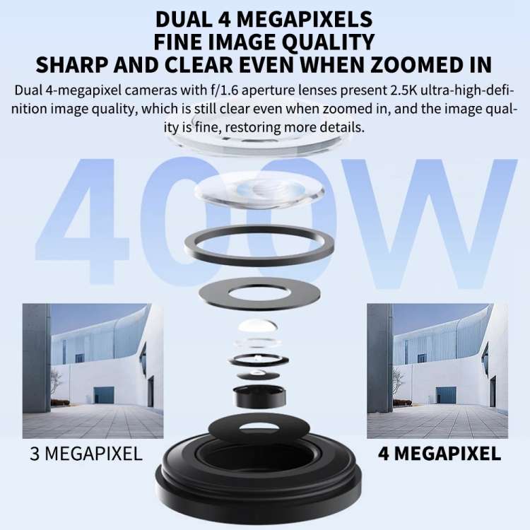 Xiaomi CW500 Dual Camera 8MP Outdoor IP66 Waterproof Support AI Detection Two-Way Voice WiFi Camera,