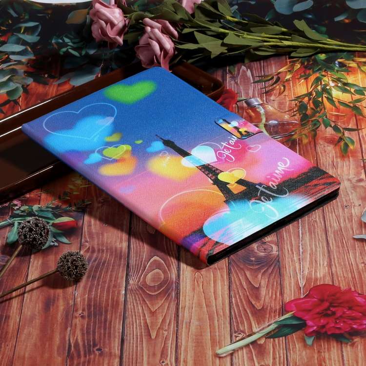 For iPad Pro 11 2024 Voltage Coloured Drawing Smart Leather Tablet Case(Romantic Tower)