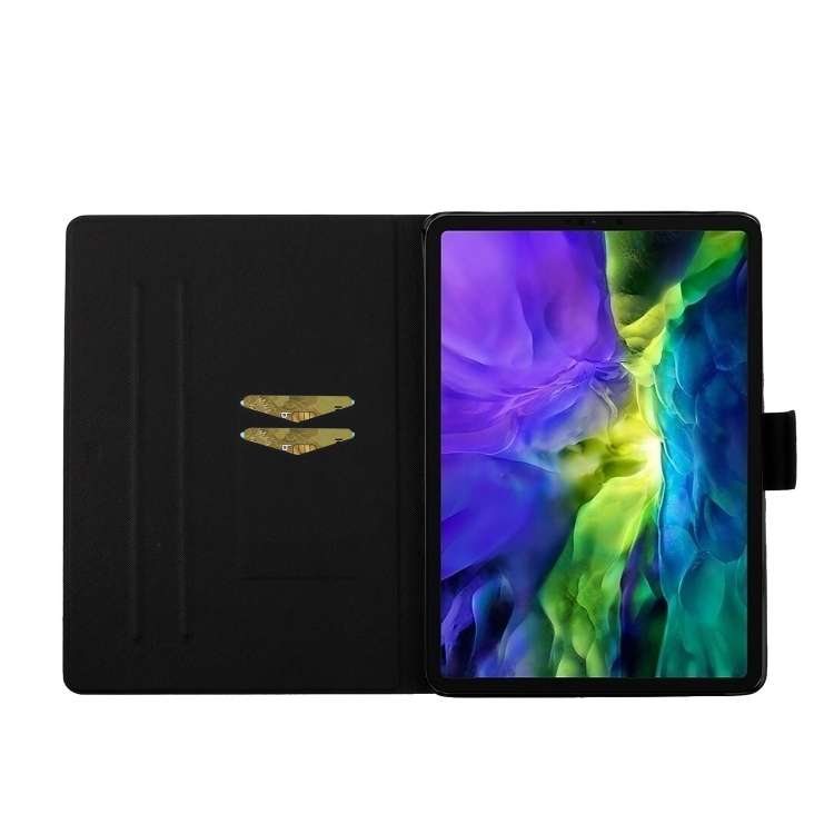 For iPad Pro 11 2024 Voltage Coloured Drawing Smart Leather Tablet Case(Romantic Tower)
