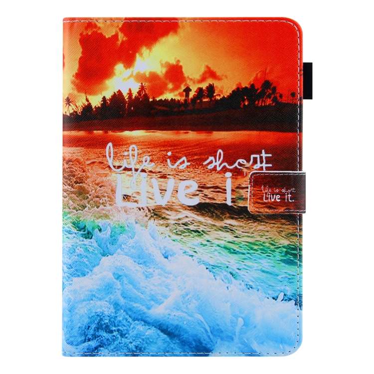 For iPad Pro 11 2024 Colored Drawing Leather Smart Tablet Case(Sunset)