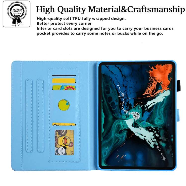 For iPad Pro 11 2024 Colored Drawing Leather Smart Tablet Case(Sunset)