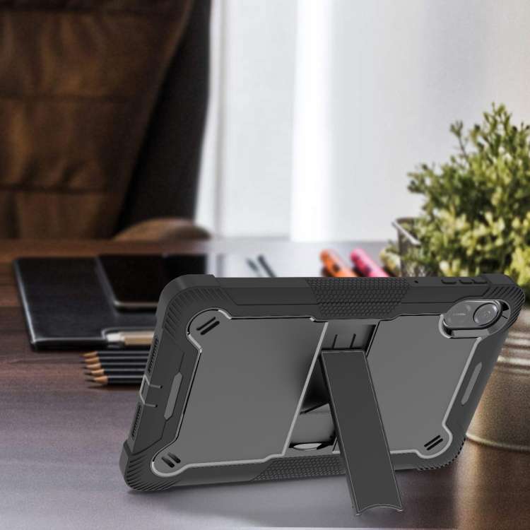 For Honor Pad X9 Shockproof Silicone Hybrid PC Tablet Case with Holder(Black)