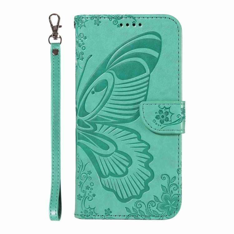 For OnePlus 11 5G Swallowtail Butterfly Embossed Leather Phone Case(Green)