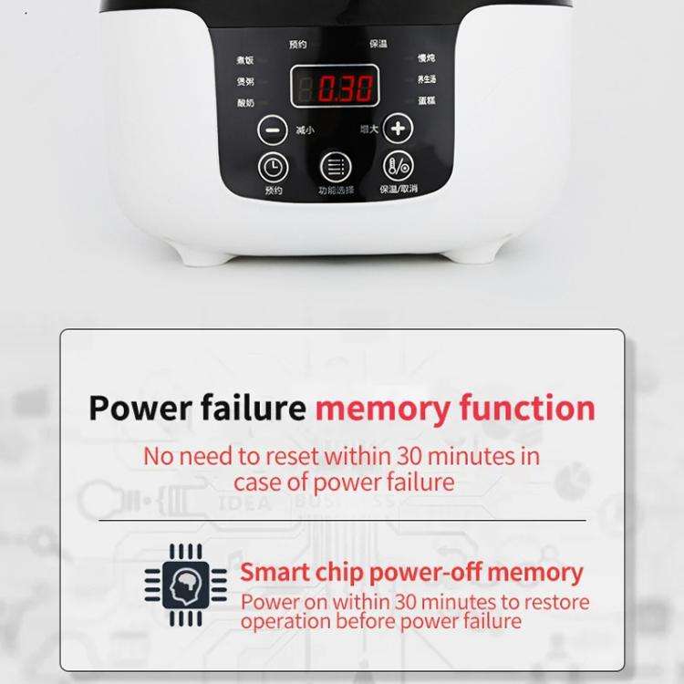 COOLBOX Vehicle Multi-function Mini Rice Cooker Capacity: 2.0L, Version:12V Current-limiting
