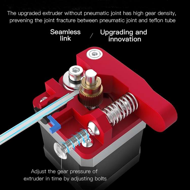 Creality All Metal Red Block Bowden Extruder Kit for Ender-3 / Ender-3 Pro / Ender-3 V2 / CR-10 Pro