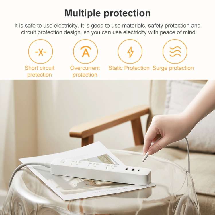 Original Xiaomi XMCXB05QM 2A1C 20W Fast Charging Power Strip Sockets, CN Plug