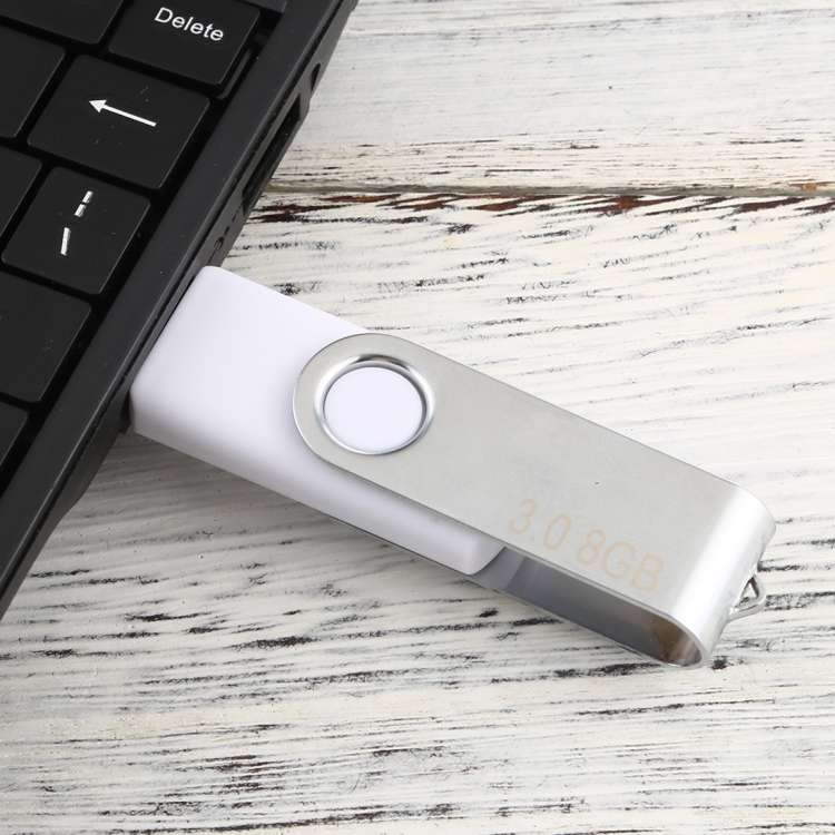 8GB Twister USB 3.0 Flash Disk USB Flash Drive (White)