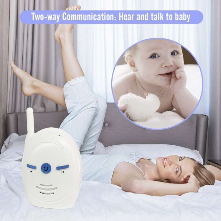 BM-V20 2.4GHz Wireless Digital Audio Baby Monitor, Two Way Voice Talk(White)
