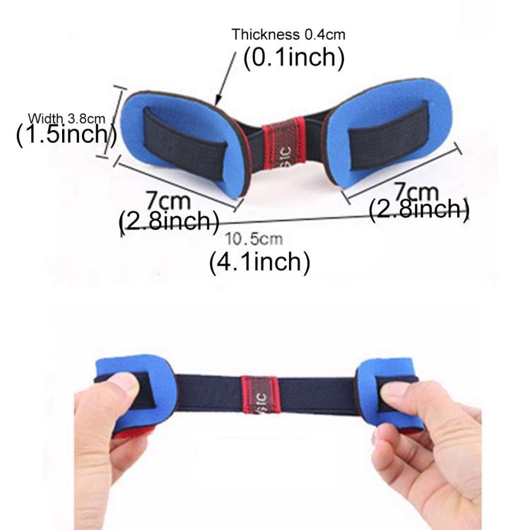 Big Toe Stretcher Corrector Feet Care Elastic Band Tensile Band(Blue)