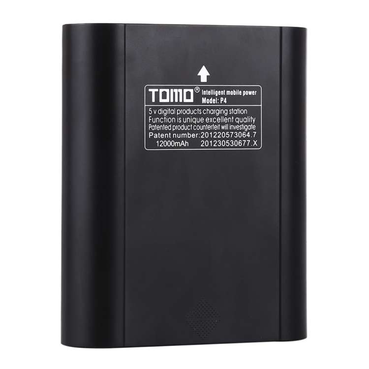TOMO P4 USB Smart 4 Battery Charger with  Indicator Light for 18650 Li-ion Battery (Black)