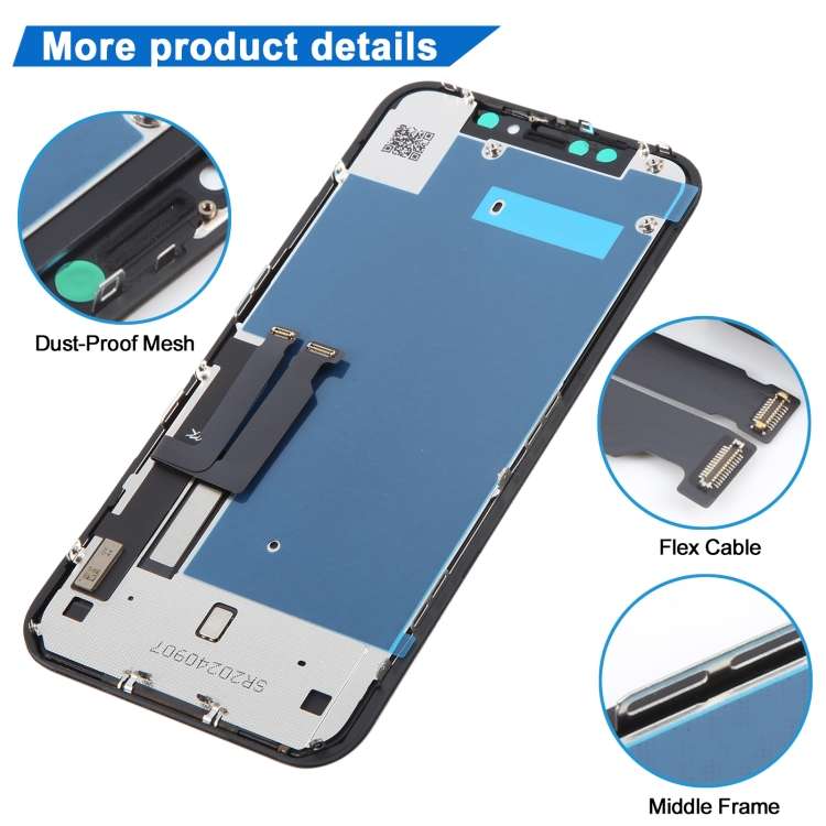 JK TFT LCD Screen for iPhone XR with Digitizer Full Assembly(Black)