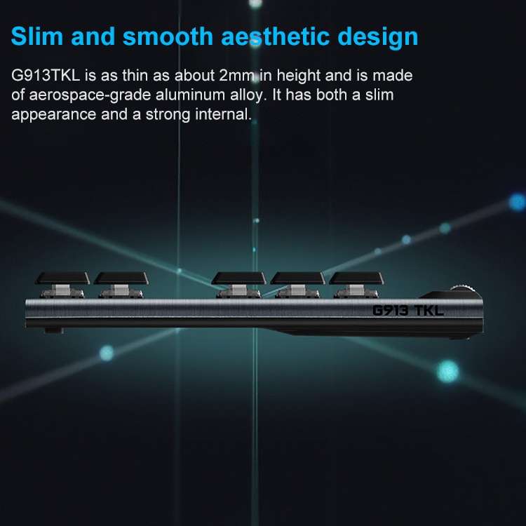 Logitech G913 TKL Wireless RGB Mechanical Gaming Keyboard (GL-Linear)
