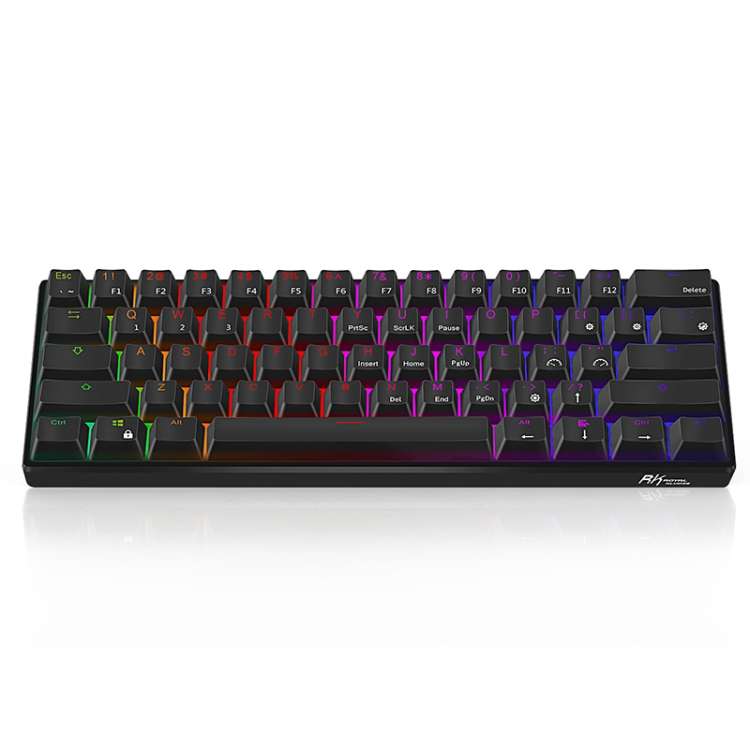 RK61 61 Keys Bluetooth / 2.4G Wireless / USB Wired Three Modes Brown Switch Tablet Mobile Gaming Mec