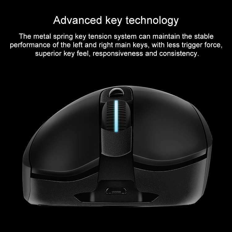 Logitech G703 LIGHTSPEED 16000 DPI 6 Programmable Buttons HERO 16K Sensor RGB Backlight Wireless Opt