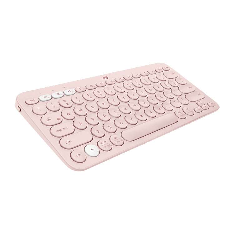 Logitech K380 Portable Multi-Device Wireless Bluetooth Keyboard (Pink)