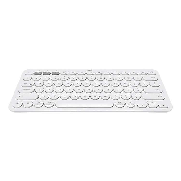 Logitech K380 Portable Multi-Device Wireless Bluetooth Keyboard (White)
