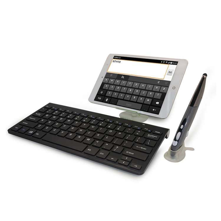 KM-909 2.4GHz Wireless Multimedia Keyboard + Wireless Optical Pen Mouse with USB Receiver Set for Co