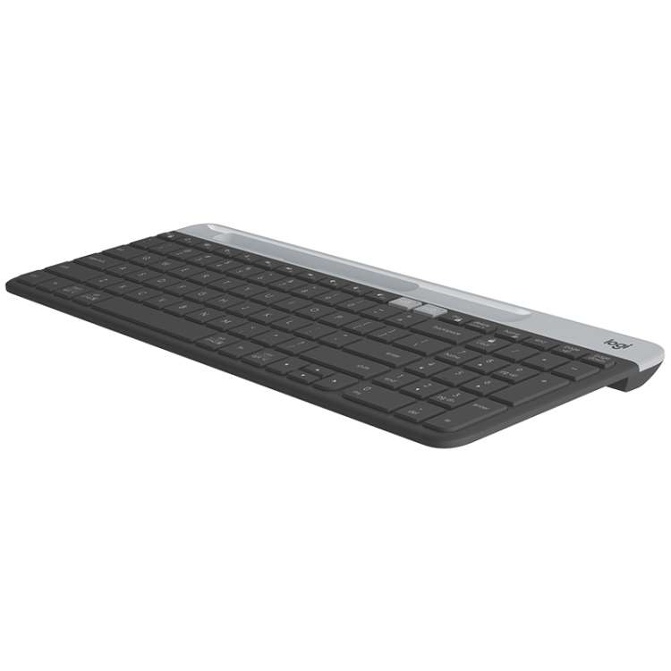 Logitech K580 Dual Modes Thin and Light Multi-device Wireless Keyboard with Phone Holder (Black)
