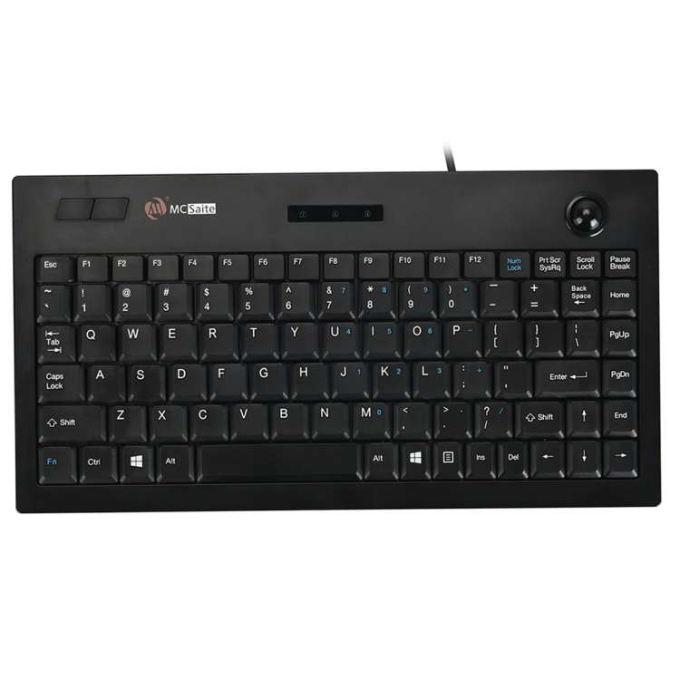 MC Saite MC-9712 Wired 88 Keys Multimedia Computer Keyboard with Trackball for Windows