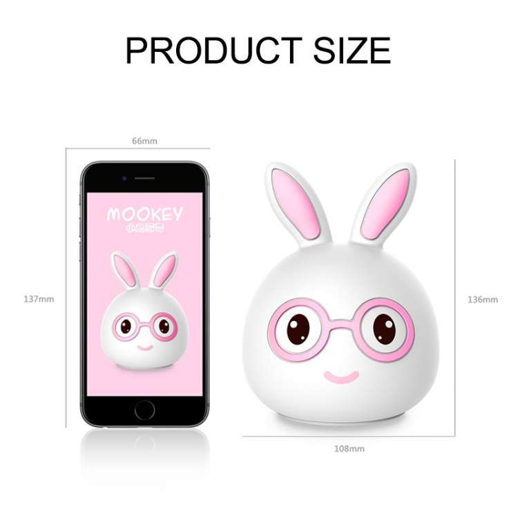 Cartoon Colorful Changing Touch Pat Sensor Night Light, Creative Battery Powered LED Decoration Lamp