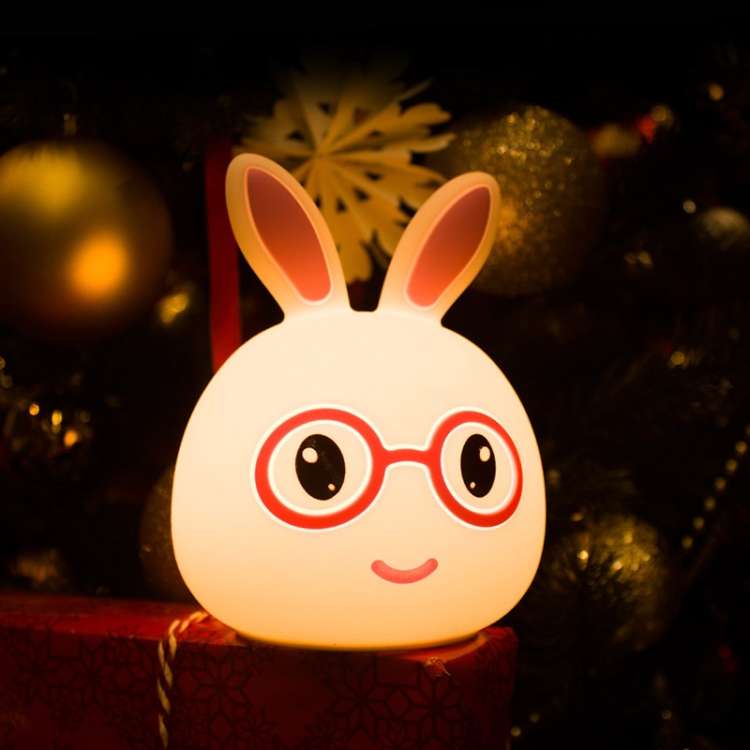 Cartoon Colorful Changing Touch Pat Sensor Night Light, Creative Battery Powered LED Decoration Lamp