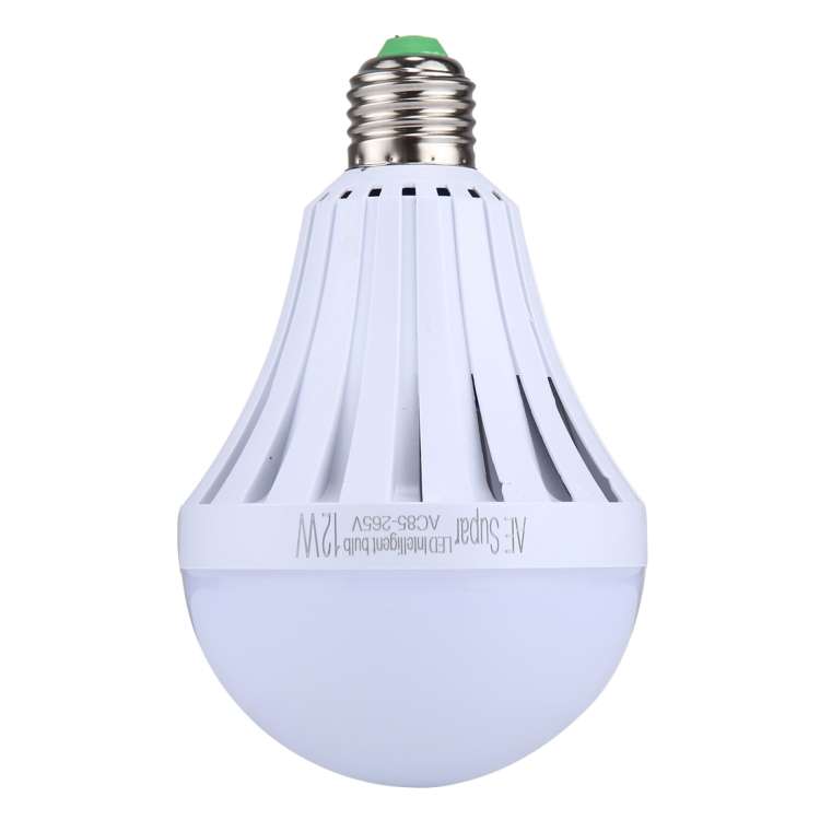 E27 12W SMD 5730 LED Bulbs, 24 LEDs 1080 LM 6000-6500K LED Intelligent Emergency Ball Steep Lights,