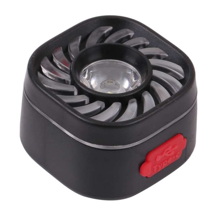 W673 Type-C Charging Magnetic Square Headlight Bicycle Light
