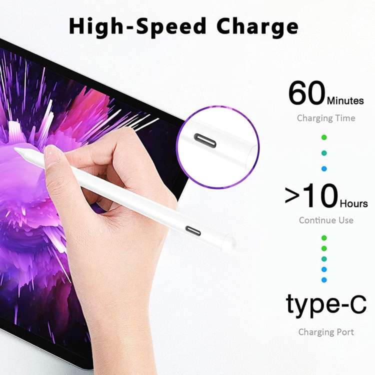 Universal Active Touch Capacitive Stylus Pen with Fine Tip