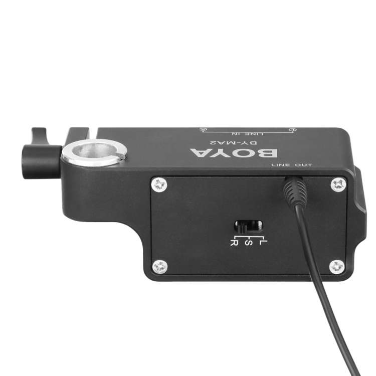 BOYA BY-MA2 Dual-Channel XLR Audio Mixer with 6.35mm input & 3.5mm Jack for DSLR Cameras (Black)