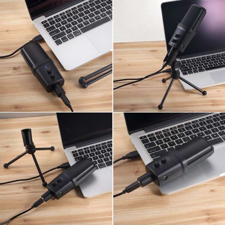 Yanmai SF-970 Professional Condenser Sound Recording Microphone with Tripod Holder & USB Cable , Cab