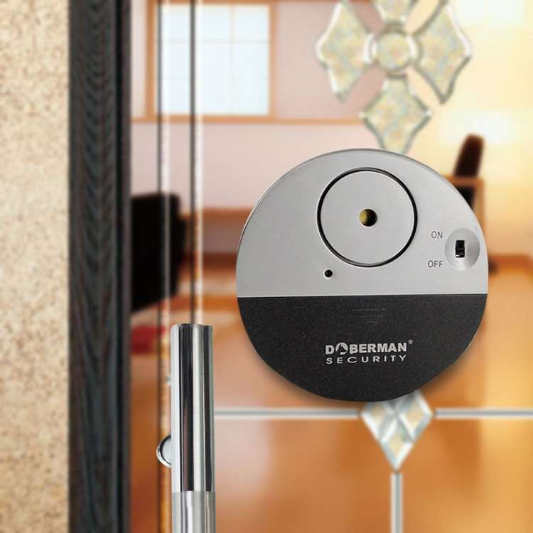 DOBERMAN SE-0106 Ultra-slim Round Door / Window Alert Detect Vibration Sensor Alarm for Home Alarms