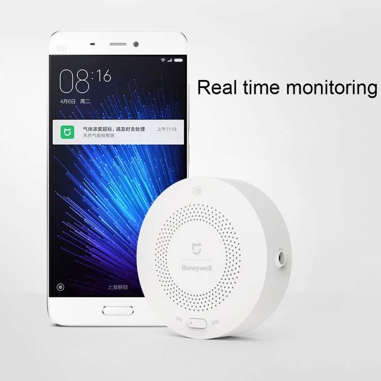 Original Xiaomi Mijia Honeywell Smart Natural Gas Alarm CH4 Monitoring Detector Alarm, Work Independ