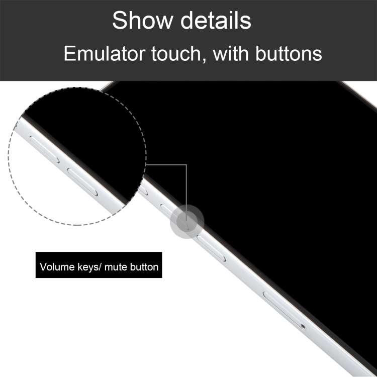 For iPhone 15 Pro Max Black Screen Non-Working Fake Dummy Display Model  (White)