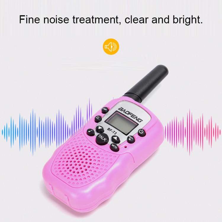 2 PCS BaoFeng BF-T3 1W Children Single Band Radio Handheld Walkie Talkie with Monitor Function, UK P