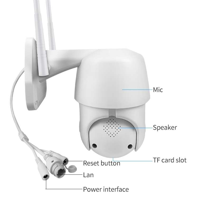 EC76 1080P WiFi IP66 Waterproof IP Camera, Support TF Card / Infrared Night Vision / Motion Detectio